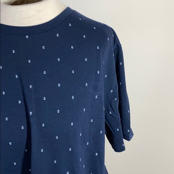 Men’s Old Navy anchor T-shirt top soft Wash blue L nautical beach preppy - Picture 2 of 5